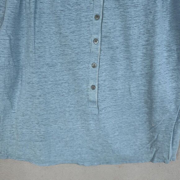 Poetry Shirt Womens US 10 Linen Minimalist Quiet Luxury Coastal Resort Preppy - Picture 3 of 14